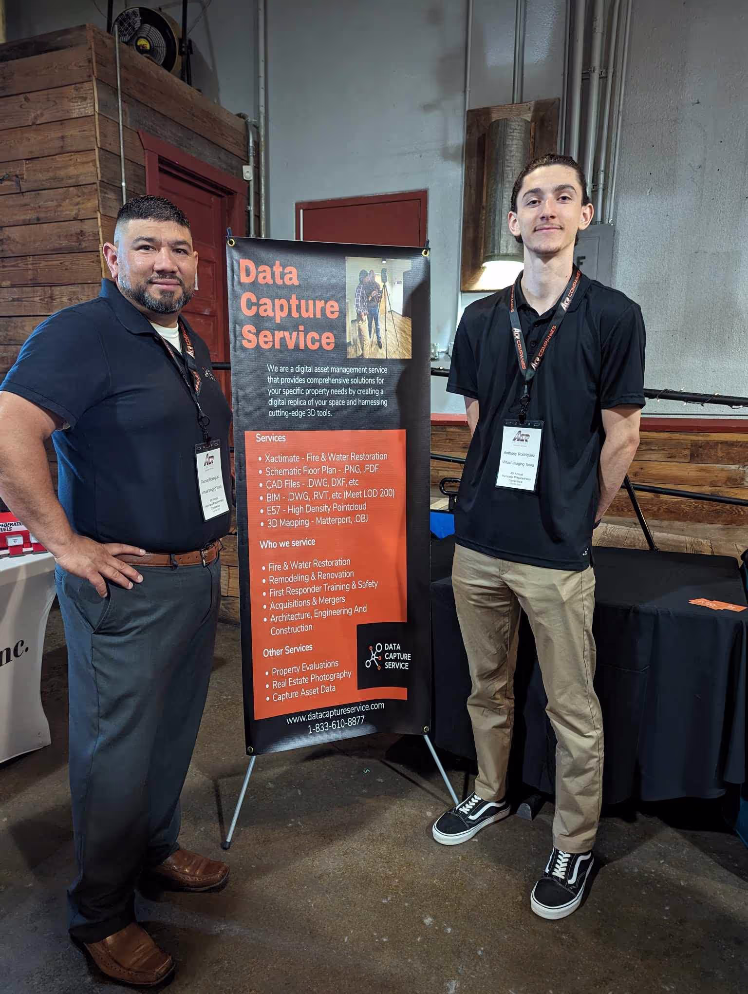 our team presenting data capture service