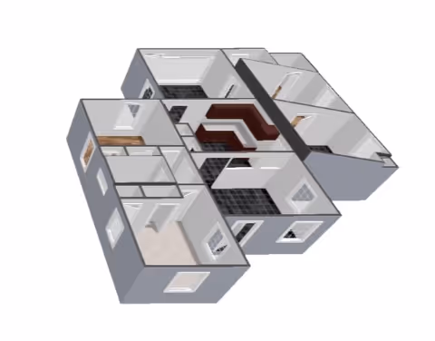 3D scanned house